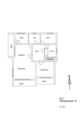 Foto - 4 Zimmer Etagenwohnung in Dielheim