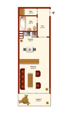 Foto - - PROVISIONSFREI - Charmantes 1 - Zimmer - Appartement 