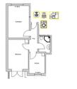 Foto - 2 ZKB, Einbauküche, Balkon, Möbliert+ Haus W Lan