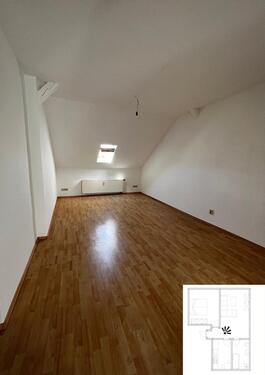 Foto - 2 Zimmer Dachgeschoßwohnung zur Miete in Mühlhausen (Thüringen)