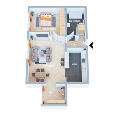 Foto - Großzügige helle 2,5-Zimmer-Wohnung