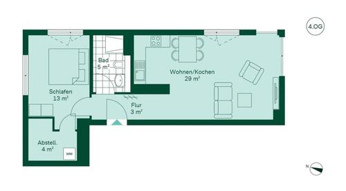 Foto - 2 Zimmer Etagenwohnung zur Miete in Wedel