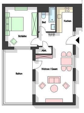 Foto - 2-Zi- Hinterhof-Perle in der Wik