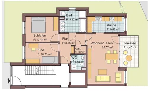 Foto - Erdgeschosswohnung mit Garten - 490.000,00&nbsp;EUR Kaufpreis, ca.&nbsp; 87,00&nbsp;m&sup2;