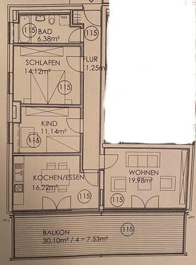 Foto - Terrassenwohnung in Nürnberg zur Miete