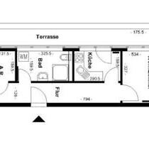 Wohnung 2 Zimmer - Endetage - Fahrstuhl - KTV Zentral - Rostock Hansaviertel