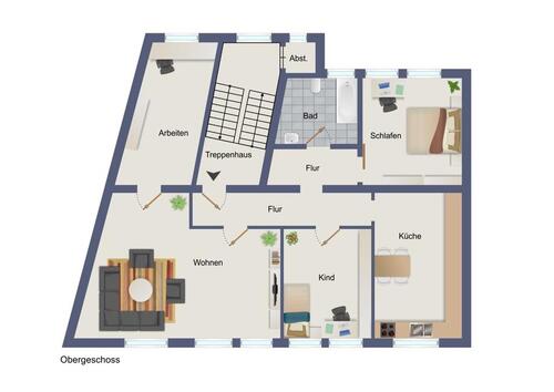Foto - 4 Zimmer Etagenwohnung zur Miete in Dortmund