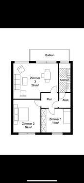 Foto - WG-Zimmer möblierte Dienstwohnung in Lüdinghausen zu vermieten