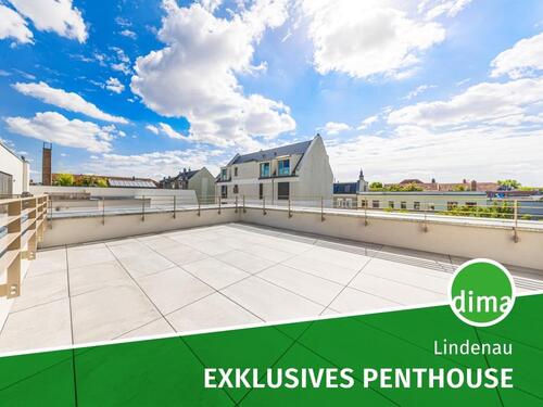 Foto - Penthouse im Hinterhaus mit großer Sonnen-Terrasse, Kamin, Einbauküche, TG-Stellplätzen u.v.m.