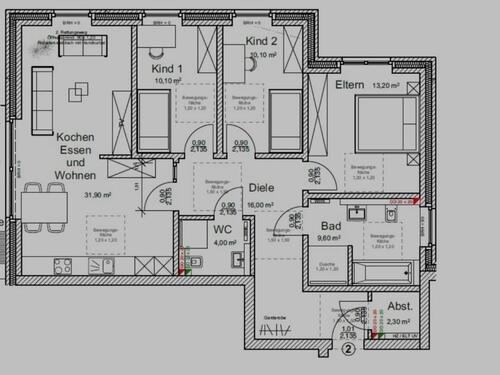 Foto - Hochwertige 4-Zimmer-Wohnung mit Balkon