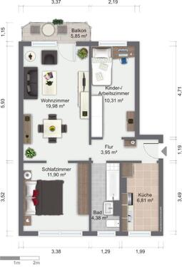 Foto - Etagenwohnung in Görlitz zur Miete
