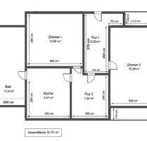 WohnungHaus zu vermieten - 900,00&nbsp;EUR Kaltmiete, ca.&nbsp; 60,00&nbsp;m&sup2; in Twistringen (PLZ: 27239)