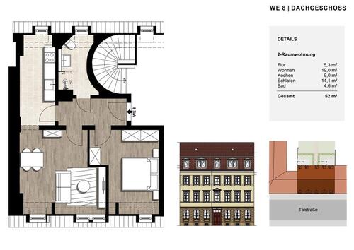 Foto - 2 Zimmer Etagenwohnung zur Miete in Dresden