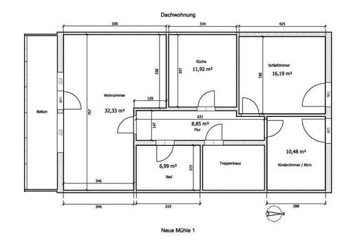 Foto - Dachgeschoßwohnung in Kassel zur Miete