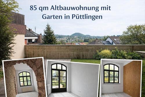 Foto - 85 qm Altbauwohnung mit Garten Blick über Püttlingen ab Mai