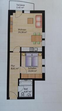 Foto - 2 Zimmer Etagenwohnung zur Miete in Geltendorf