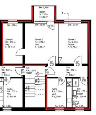 Foto - 3 Zimmer Erdgeschoßwohnung zur Miete in Rosenow