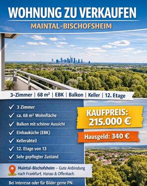 Foto - 3 Zimmer Wohnung zu verkaufen Maintal Bischofsheim