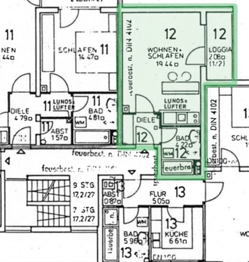 Foto - Helles 1-Zimmer-Apartment mit Balkon und traumhaftem Ausblick