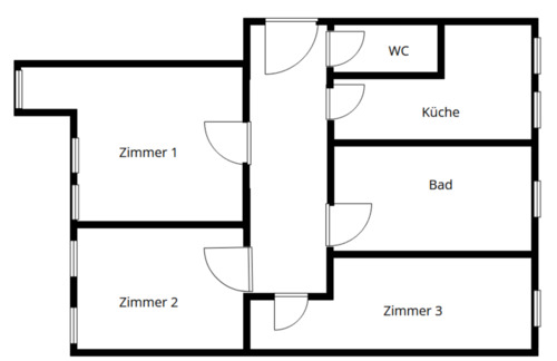 Foto - Etagenwohnung in Kassel zur Miete