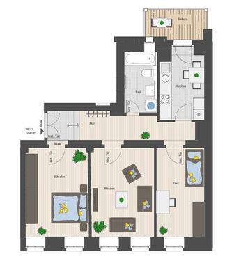 Foto - Erdgeschoßwohnung in Chemnitz zur Miete