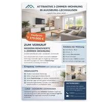 Wohnung zu verkaufen - 3 Zimmer Neu Renoviert - Augsburg Firnhaberau