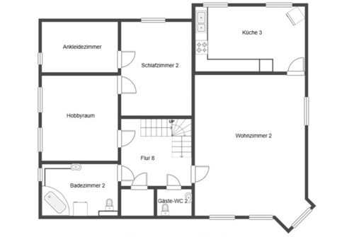 Foto - Helle Wohnung 4 Zimmer, Küche, Bad 21745 Hemmoor