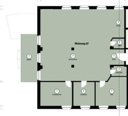 Foto - Etagenwohnung zur Miete in Ludwigshafen am Rhein