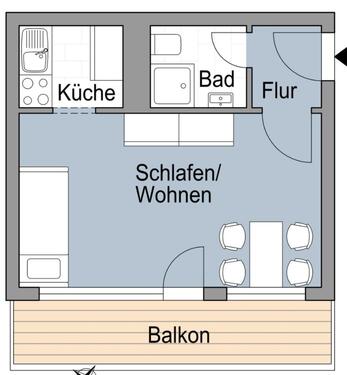 Foto - 1 Zimmer Wohnung ab 01.02.2026 Frankfurt am Main