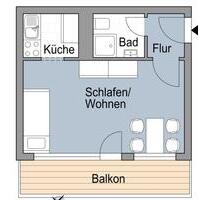 1 Zimmer Wohnung ab 01.02.2026 Frankfurt am Main