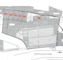 Parkplatz gießen am Marktplatz (Stellpaltz im Zentrium)