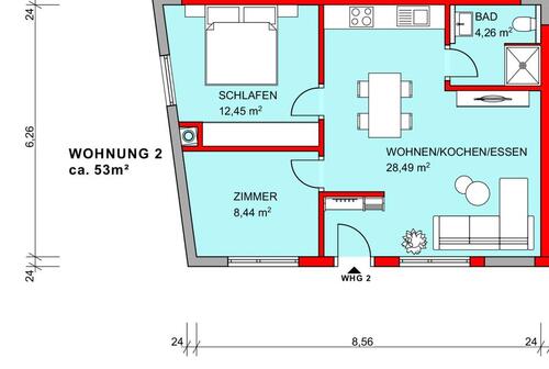 Foto - 3 Zimmer Etagenwohnung in Hammersbach
