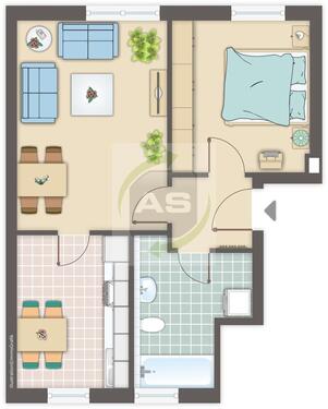 Foto - 2 Zimmer Erdgeschoßwohnung zur Miete in Zwickau