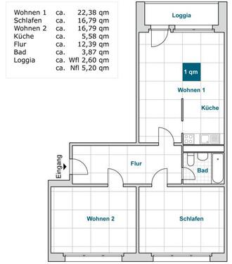 Foto - Ihr neues Zuhause: ansprechende 3-Zimmer-Wohnung