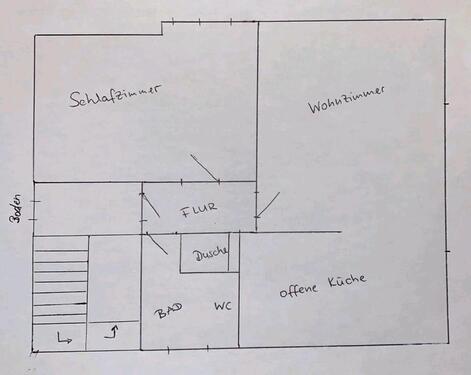 Foto - 2 Zi Dachgeschosswohnung in Stauchitz,frisch saniert&teilmöbliert