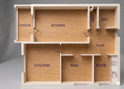 Foto - Modernisierte 2,5-Zimmer-Wohnung mit EBK, Loggia & Stellplatz