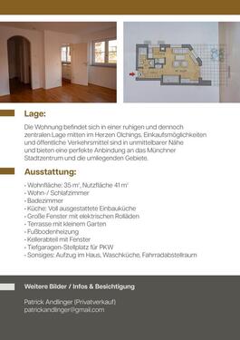 Foto - 1 Zimmer Erdgeschoßwohnung zum Kaufen in Olching