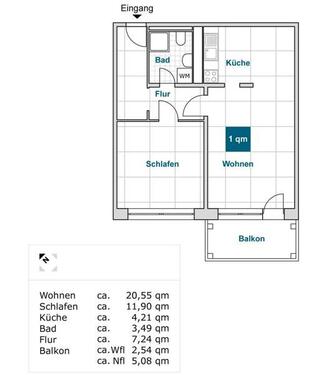Foto - Die gefällt mir: 2-Zimmer-Wohnung