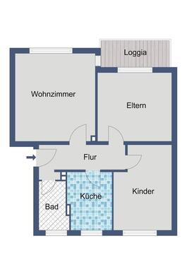 Foto - Etagenwohnung in Hessisch Lichtenau zur Miete