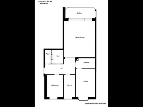 Foto - Schöne 3-Zimmer-Wohnung mit Balkon und Einzelgarage