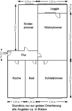 Foto - 3 Zimmer Dachgeschoßwohnung zur Miete in Claußnitz
