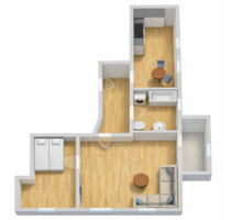 2-Raum-Dachgeschosswohnung (54 m²) mit Carport und Garten - Neustadt an der Orla