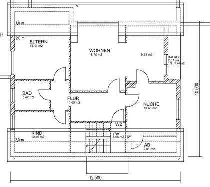 Foto - Dachgeschosswohnung - 970,00&nbsp;EUR Kaltmiete, ca.&nbsp; 87,00&nbsp;m&sup2;