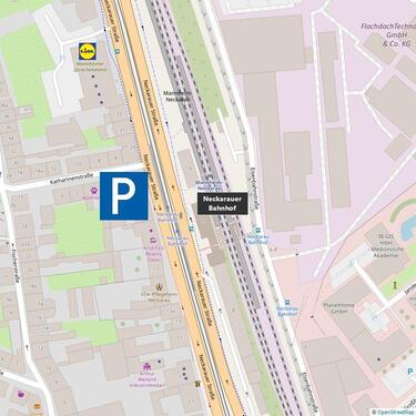 Foto - Tiefgaragen Stellplatz mit Hebebühne beim Neckarauer Bahnhof