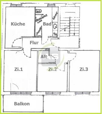 Foto - 3 Zimmer Etagenwohnung zur Miete in Meerane