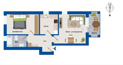 Foto - 2 Zimmer Etagenwohnung in Schleswig