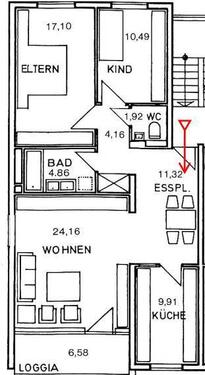 Foto - Sonnige 3,5-Zimmer-Wohnung mit Tiefgarage