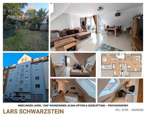 Foto - 3-Zi.-DG-Wohnung mit Balkon, Aufzug - Nibelungen 