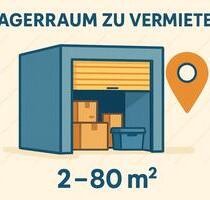 Lagerraum in Wiesbaden – 2 bis 80 m² zu vermieten