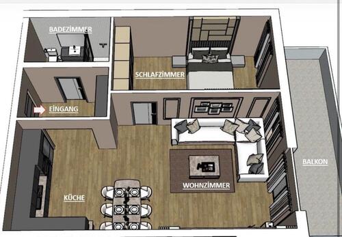 Foto - Etagenwohnung in Leverkusen zur Miete